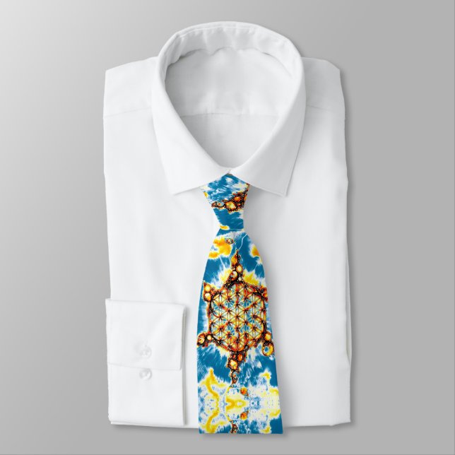 Flower Of Life - Colourfully Ways 5 Tie (Tied)