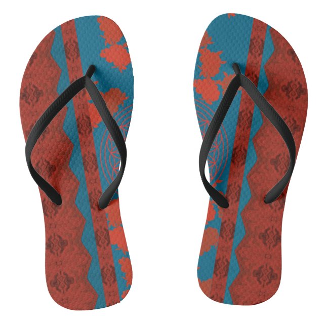 Flower of life flip flops (Footbed)