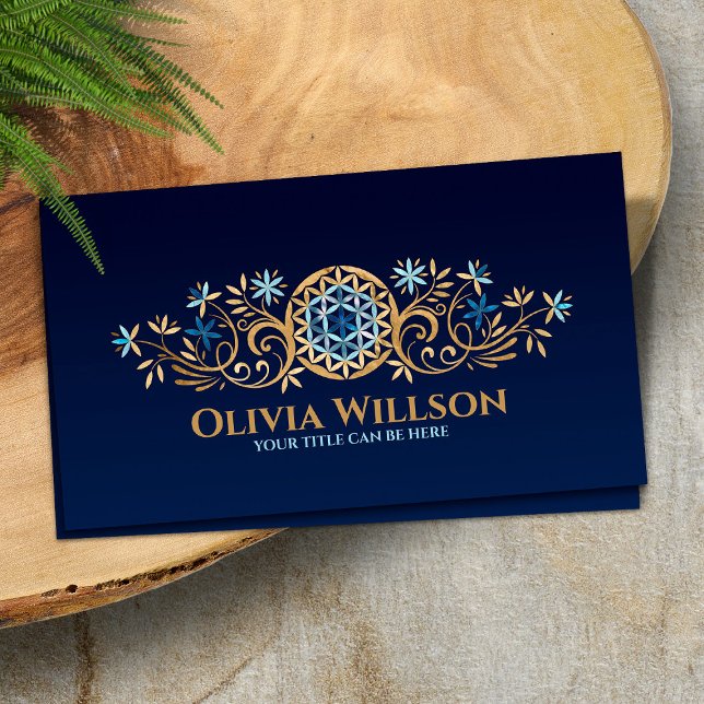 Flower of life - Flourish Ornament  Business Card (Creator Uploaded)
