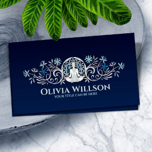 Flower of life - Flourish Yoga Ornament  Business Card