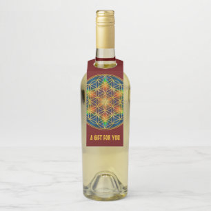 FLOWER OF LIFE - Fractal Blossom 1 Bottle Tag