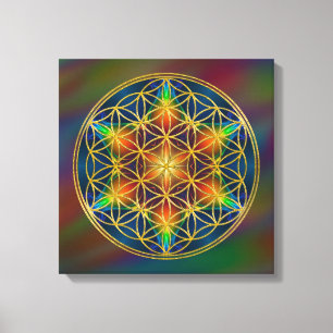 FLOWER OF LIFE - Fractal Blossom 1 Canvas Print