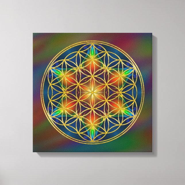 FLOWER OF LIFE - Fractal Blossom 1 Canvas Print (Front)