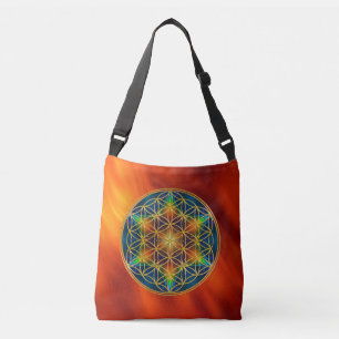 FLOWER OF LIFE - Fractal Blossom 1 Crossbody Bag