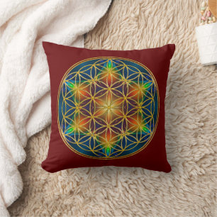 FLOWER OF LIFE - Fractal Blossom 1 Cushion