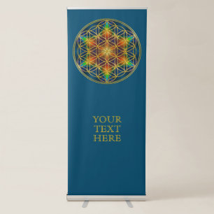 FLOWER OF LIFE - Fractal Blossom 1 Retractable Banner