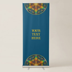FLOWER OF LIFE - Fractal Blossom 1 Retractable Banner