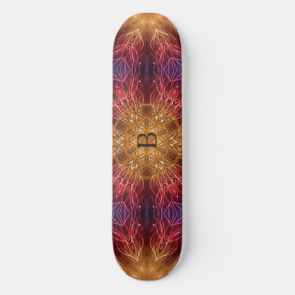 Flower of Life / Fractal Personalised Spiritual Skateboard