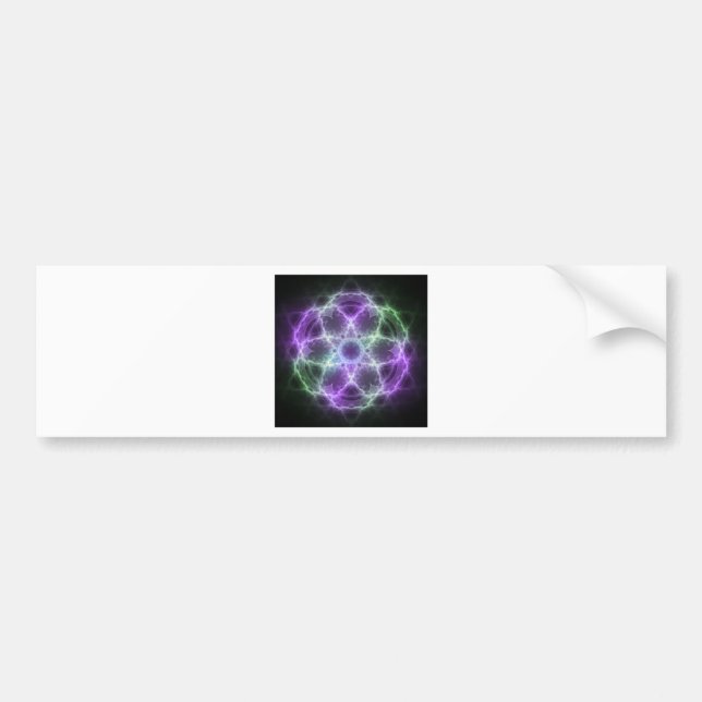 Flower of Life Fractal - Sacred Geometry Bumper Sticker (Front)
