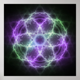 Flower of Life Fractal - Sacred Geometry Poster