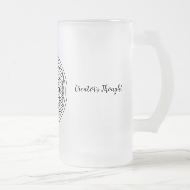 Flower of Life  Frosted Mug 16 oz (Right)