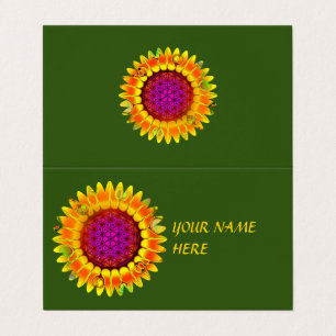 Flower Of Life - Geometric Blossom 4 Business Card