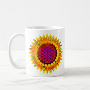 Flower Of Life - Geometric Blossom 4 Coffee Mug
