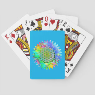Flower Of Life - Geometric Blossom 5 Playing Cards