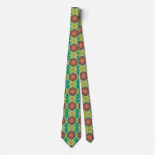 Flower Of Life - gold - fractal 2 Tie