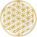 FLOWER OF LIFE - gold Standing Photo Sculpture<br><div class="desc">Spiritual SymbolART by EDDA Fröhlich | The Flower of Life is the original language of the universe; shapes,  geometry,  numbers and proportions. It radiates harmony and perfection of the holy geometry and stands for infinity and perfect order.</div>
