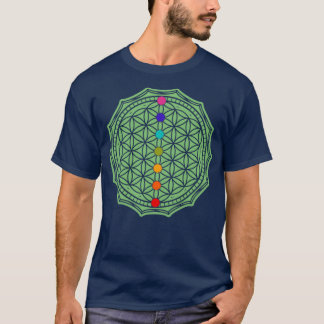 Flower of life green T-Shirt