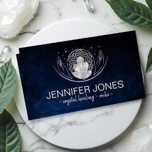 Flower of life - Healing Crystals Business Card