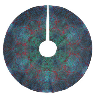 Flower of Life Hexagon Mandala Tree Skirt