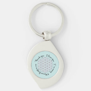 Flower of Life Ho'oponopono Key Ring