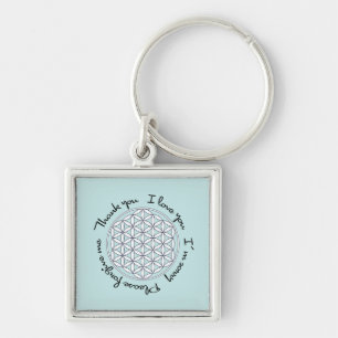 Flower of Life Ho'oponopono Key Ring