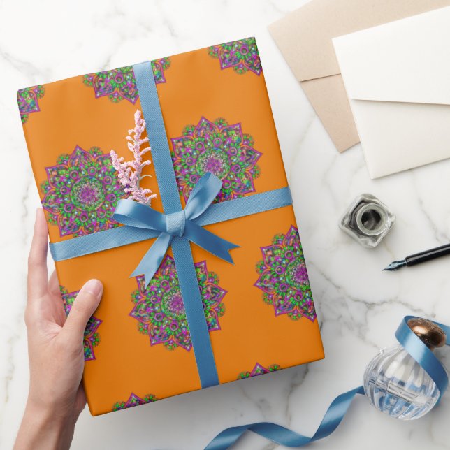 Flower Of Life - Indian Mandala 1 Wrapping Paper (Gifting)