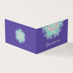 Flower Of Life - Indian Mandala 2 Business Card