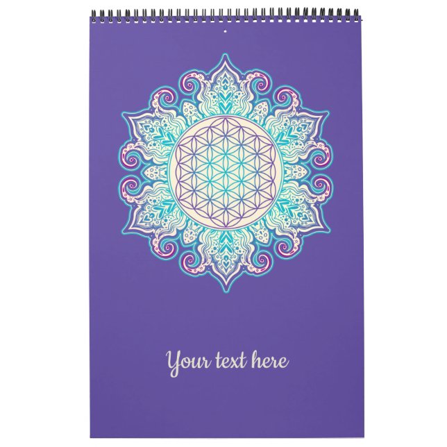 Flower Of Life - Indian Mandala 2 Calendar (Cover)