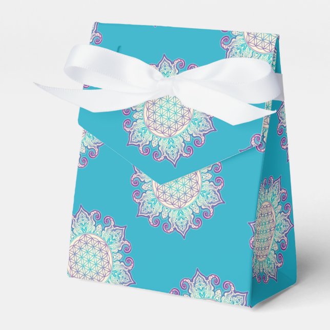 Flower Of Life - Indian Mandala 2 Favour Box (Front Side)