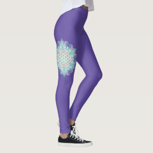 Flower Of Life - Indian Mandala 2 Leggings