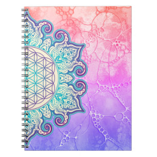 Flower Of Life - Indian Mandala 2 Notebook