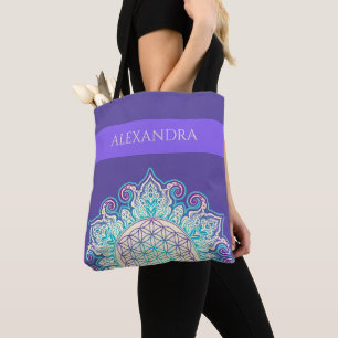 Flower Of Life - Indian Mandala 2 Tote Bag