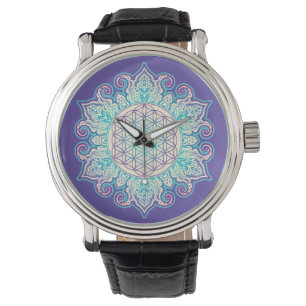 Flower Of Life - Indian Mandala 2 Watch