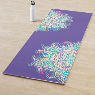 Flower Of Life - Indian Mandala 2 Yoga Mat