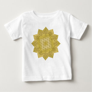 Flower Of Life - Indian Mandala 4 Baby T-Shirt
