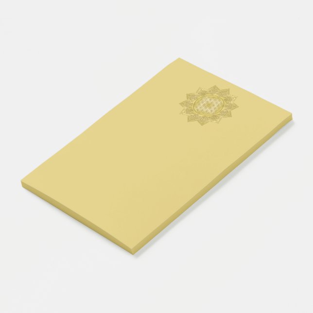 Flower Of Life - Indian Mandala 4 Post-it Notes (Angled)