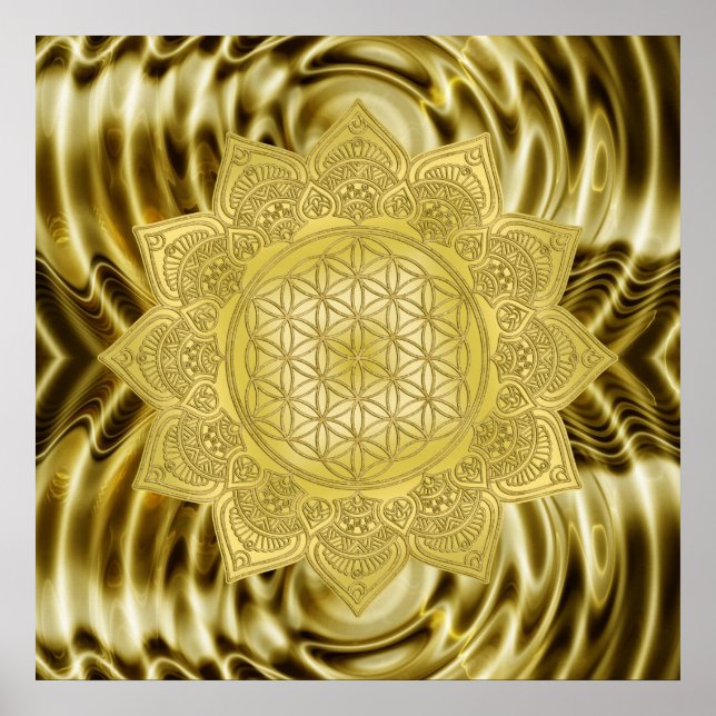 Flower Of Life - Indian Mandala 4 Poster (Front)