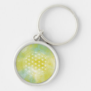flower of life key ring