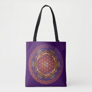 Flower Of Life - Lotus Ornaments ! Tote Bag
