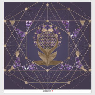 Flower of Life Lotus - Sacred Geometry Ornament