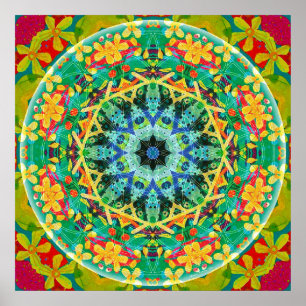 Flower of Life Mandala 10 Poster