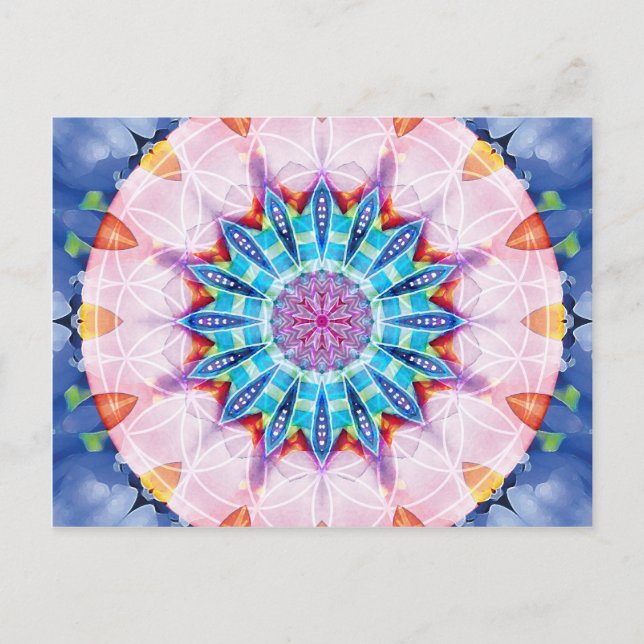 Flower of Life Mandala 12 Cards (Front)