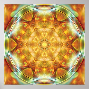 Flower of Life Mandala 16 Poster