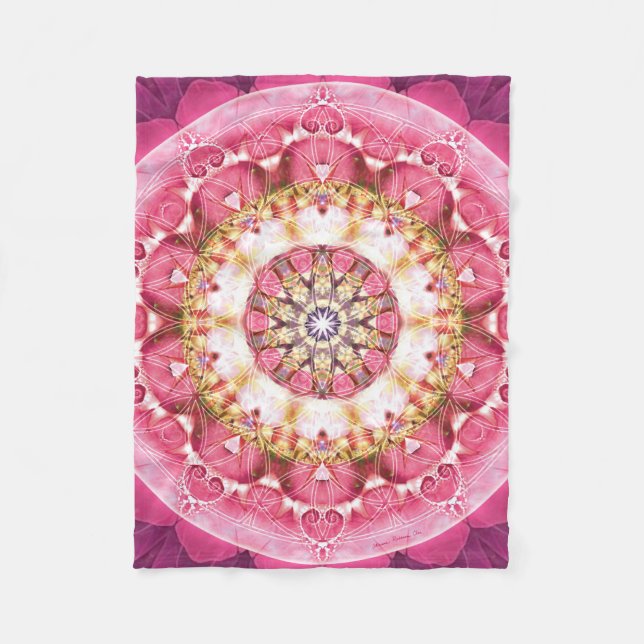 Flower of LIfe Mandala 5 Fleece Blanket (Front)