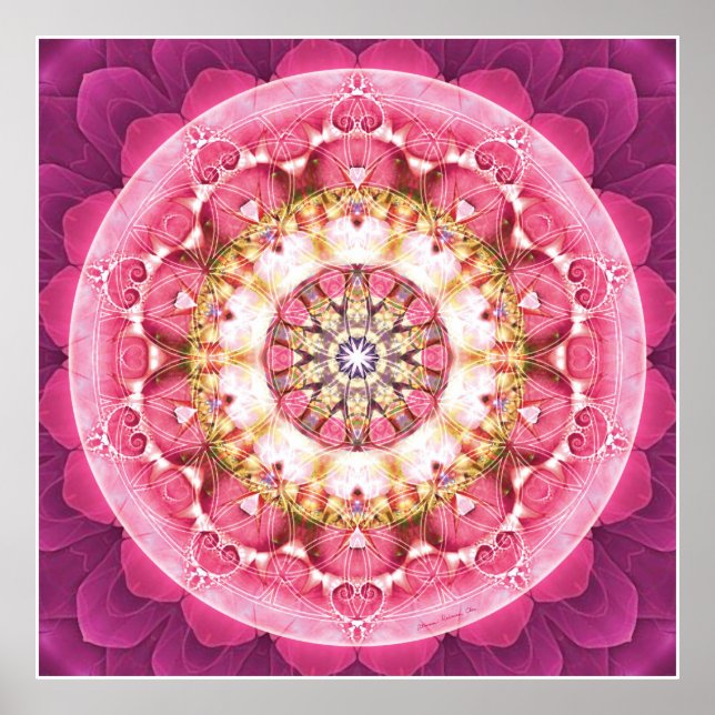 Flower of Life Mandala 5 Poster (Front)