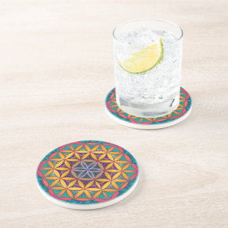 Flower of Life Mandala Coaster