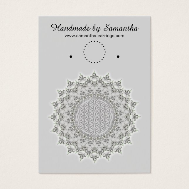 Flower of Life - Mandala grey green (Front)