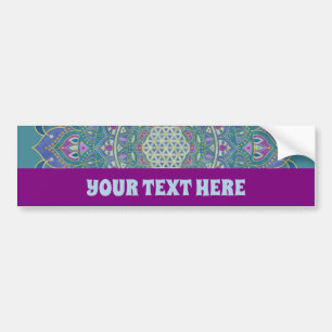 Flower Of Life - Mandala India Style 1 Bumper Sticker