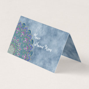 Flower Of Life - Mandala India Style 1 Business Card