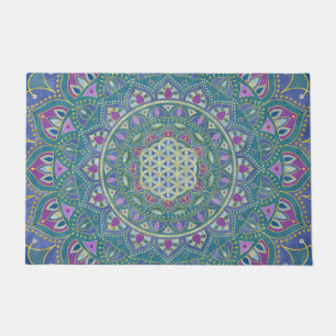 Flower Of Life - Mandala India Style 1 Doormat